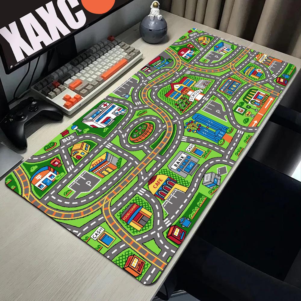 Desk Setup Pegboard - Alas Mouse kartun jalanan kota Aksesori