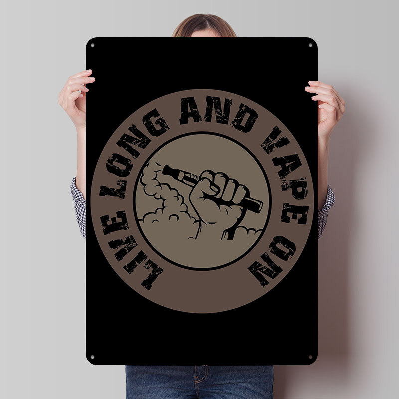 Desk Room Setup - Desain Vape untuk Poster Tinplate Ecig