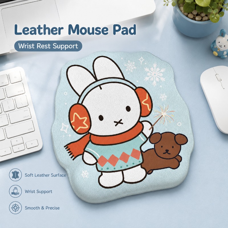 Desk Setup Laptop - Alas Mouse Kulit Anime Miffy dengan