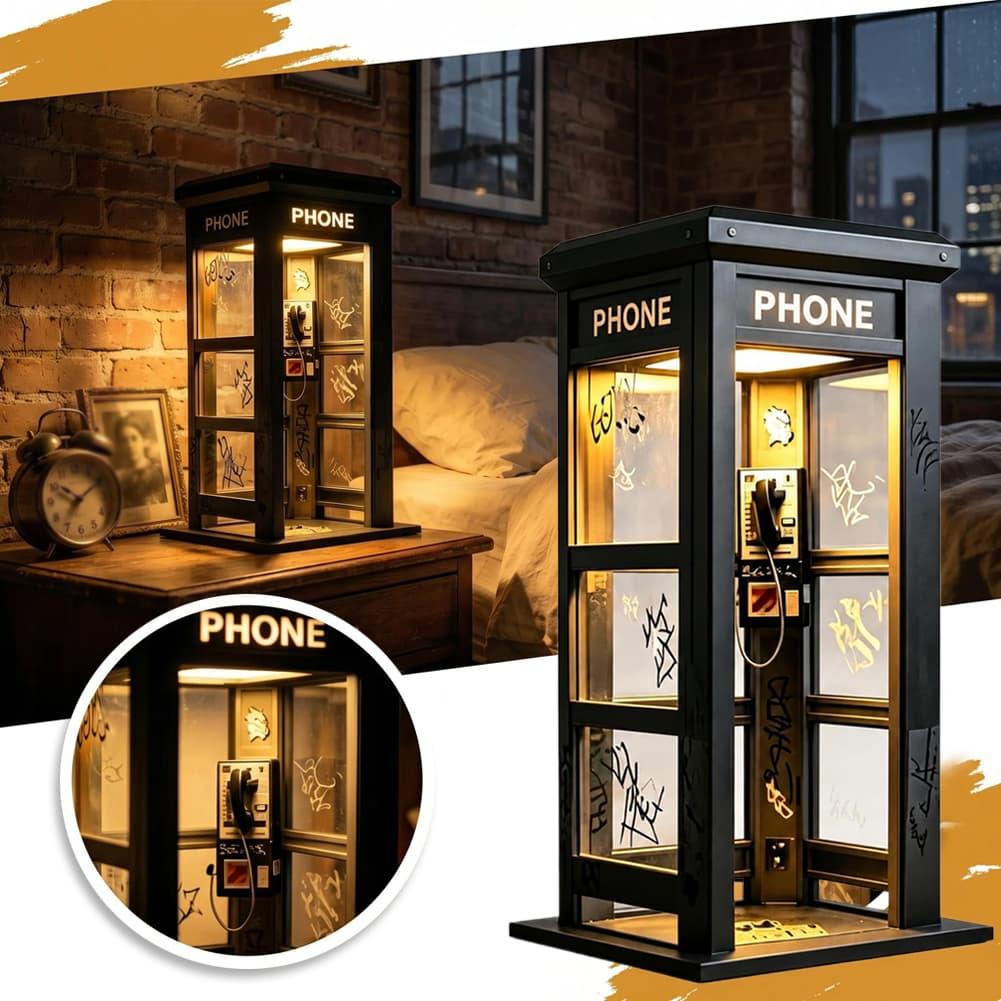 Desk Setup Desk - Lampu Meja Telepon Retro Graffiti Mini