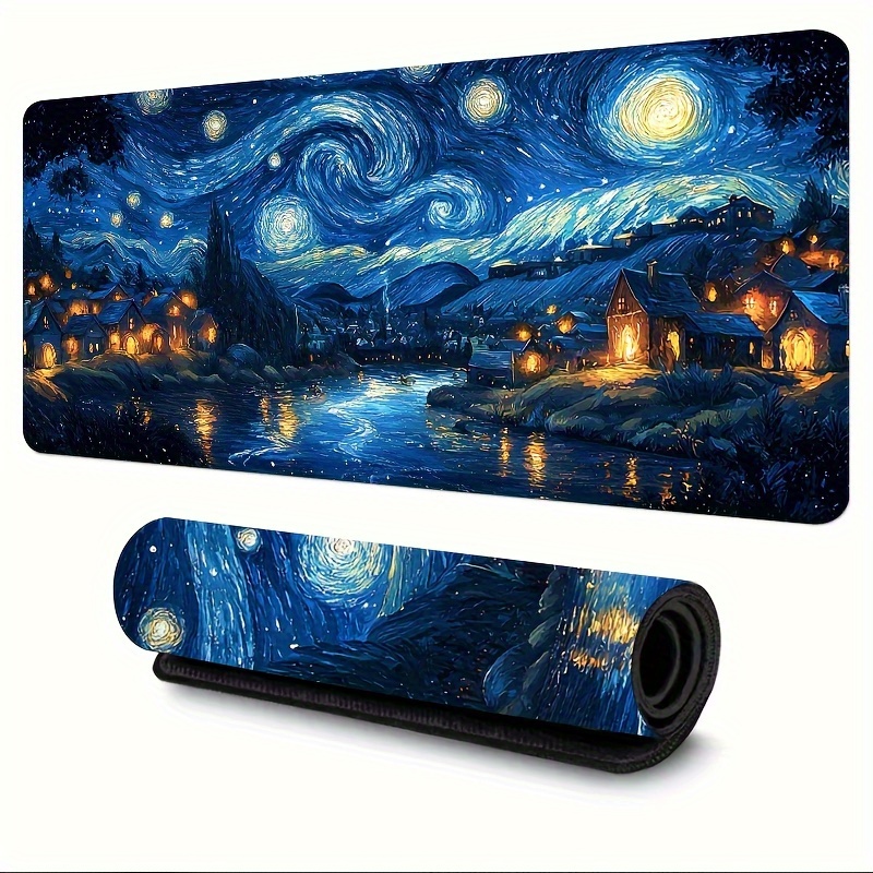 Desk Setup Accessories Aesthetic - Besar berbintang malam Mouse Pad 900x400x3MM