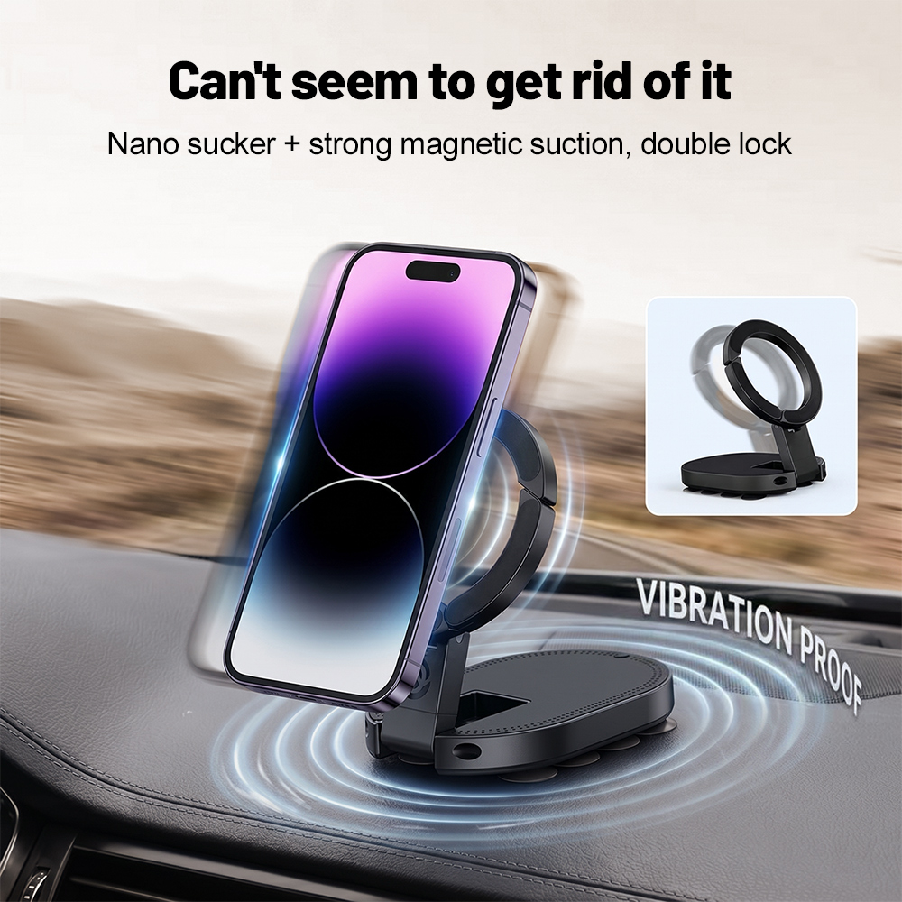 Vertical Laptop Stand - 360 ° Penyangga Ponsel Magnetik 3-in-1