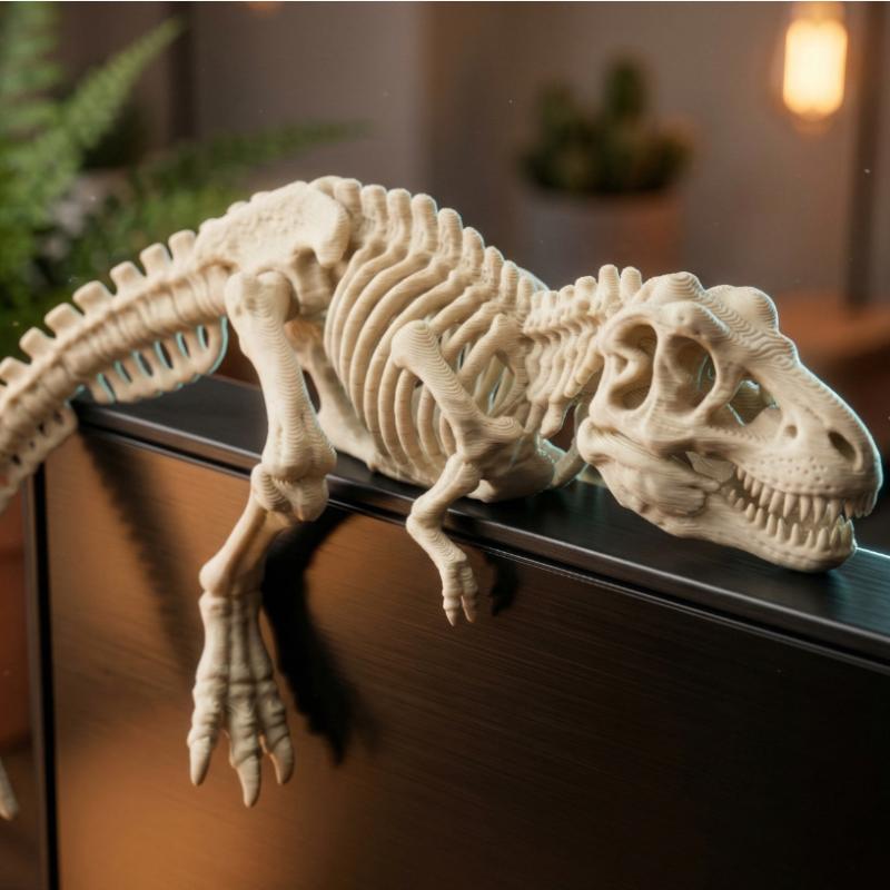 Desk Setup Gift Ideas - Ornamen Monitor Tyrannosaurus Rex Tidur, Dekorasi