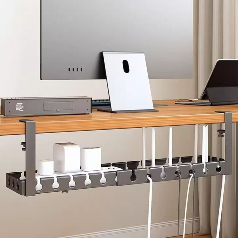 Desk Setup Organizer - Pengatur Kabel Bawah Meja Rak Penyimpanan