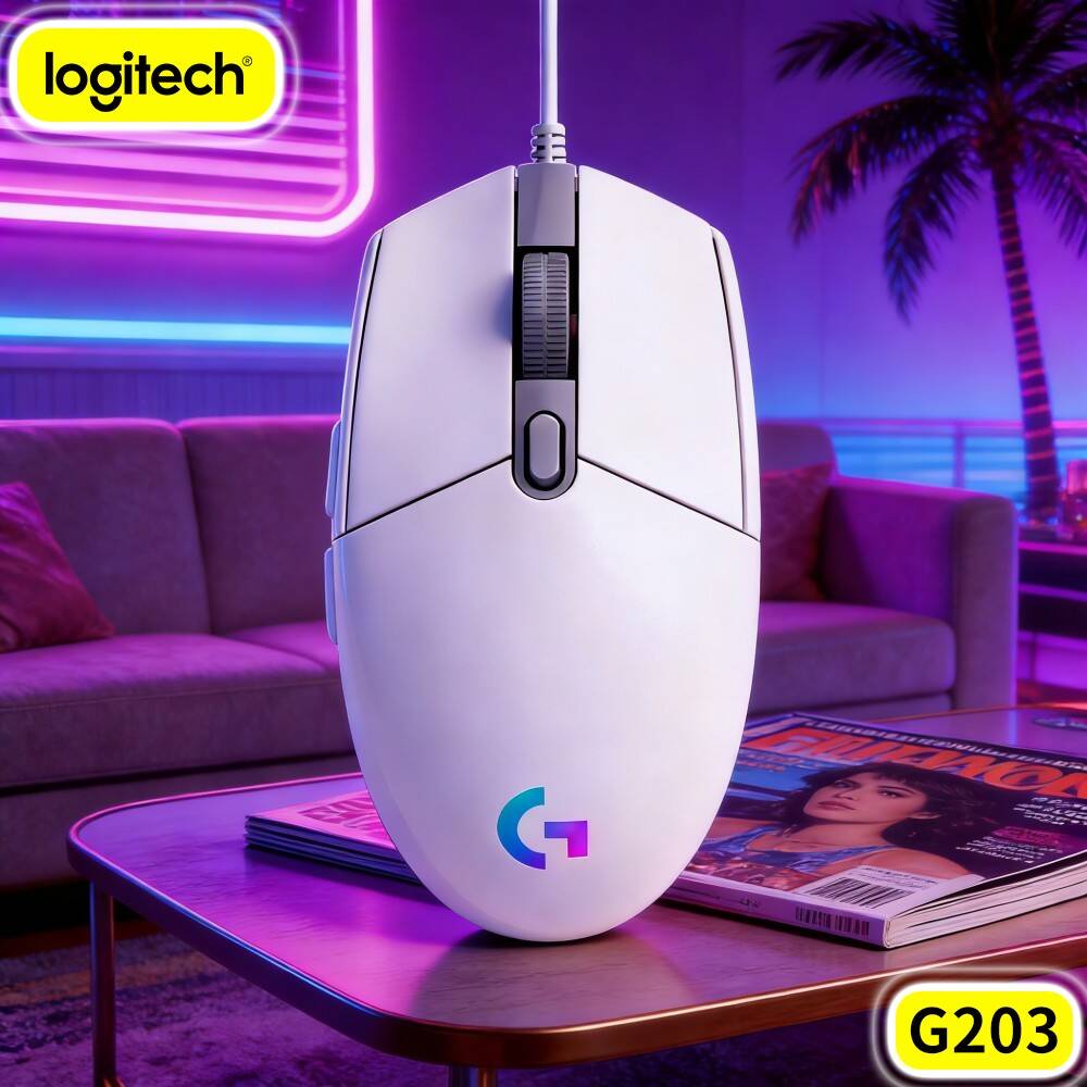 Logitech Mouse G203 - Logitech G203 Mouse Gaming Berkabel dengan