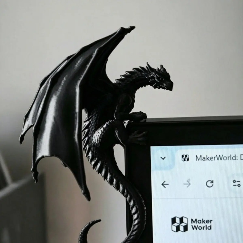 Desk Setup Pegboard - Figurine Naga Tidur Keren untuk Dekorasi