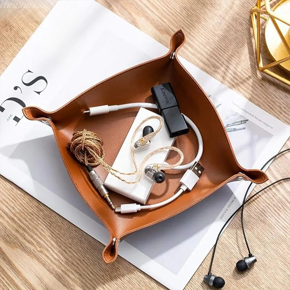Desk Setup Organizer - 1 Buah 25X25CM Kotak Penyimpanan Meja