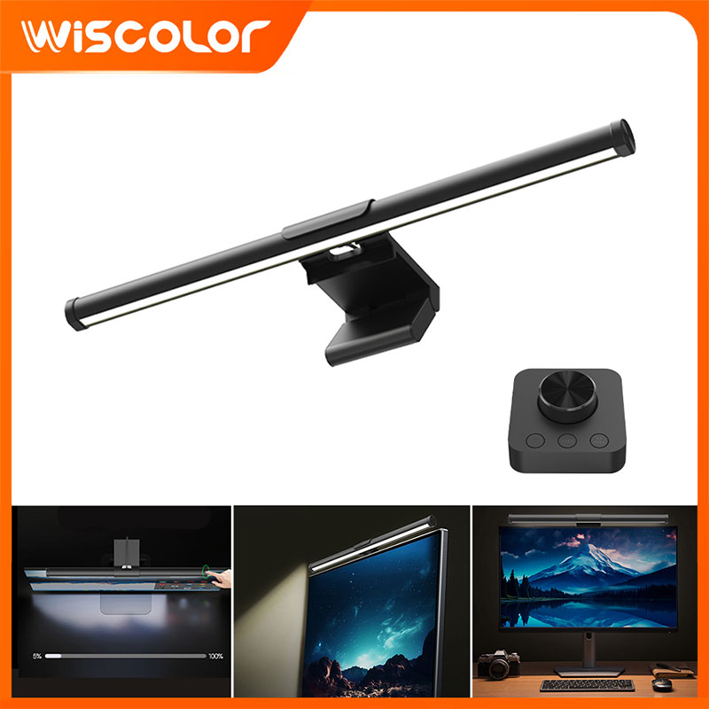 Desk Setup Pegboard - Monitor Light Bar Layar LED Pengaturan