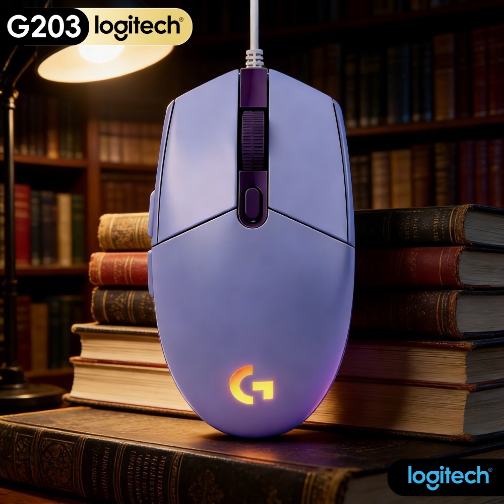 Logitech Mouse G203 - Logitech G203 Mouse Gaming Berkabel Kaki