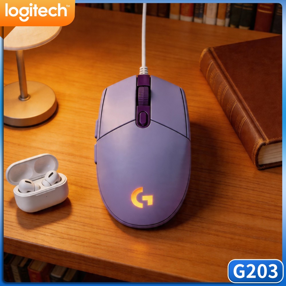 Logitech Mouse G203 - Logitech G203 Mouse Gaming Berkabel dengan