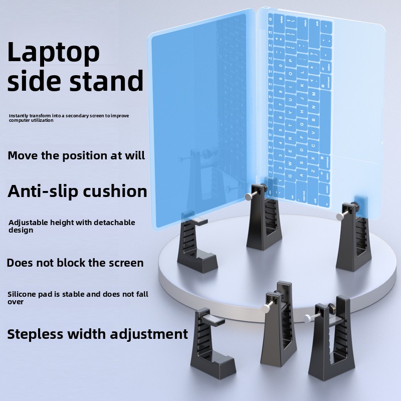 Vertical Laptop Stand - Braket Komputer Berdiri Samping Laptop, Braket