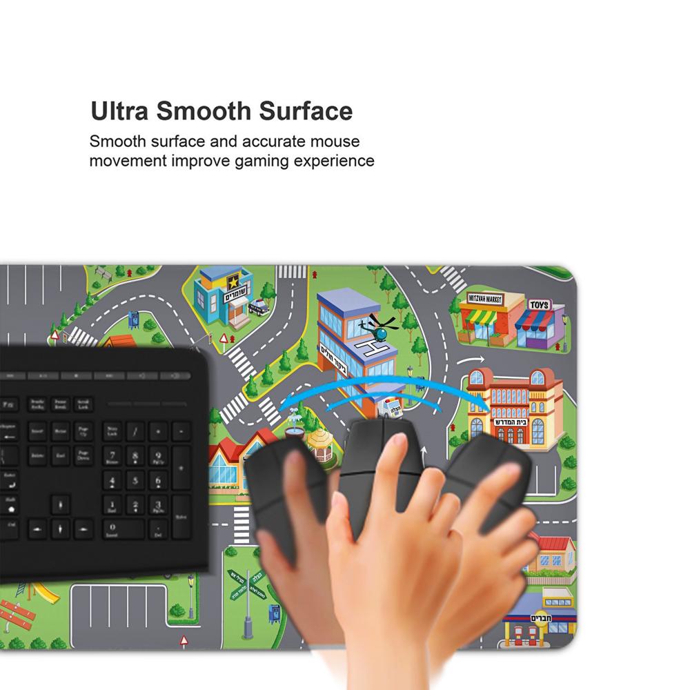 Alas Mouse kartun jalanan kota - Desk Setup Pegboard ulasan dan harga
