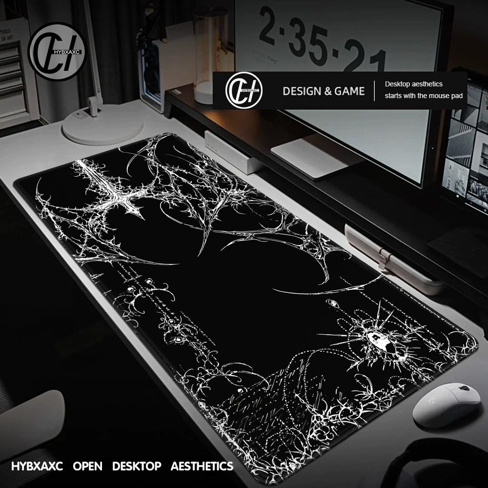 Hitam Putih Cybersigilism Desk - Desk Setup Accessories Aesthetic ulasan dan harga
