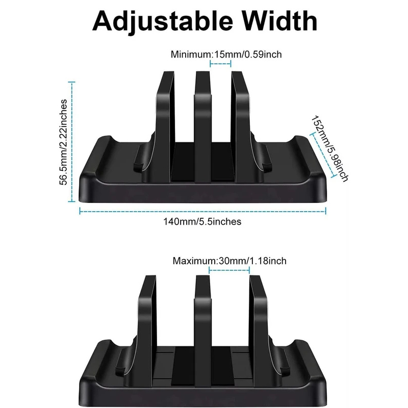 Dudukan Laptop Vertikal 4 in 1 - Vertical Laptop Stand ulasan dan harga