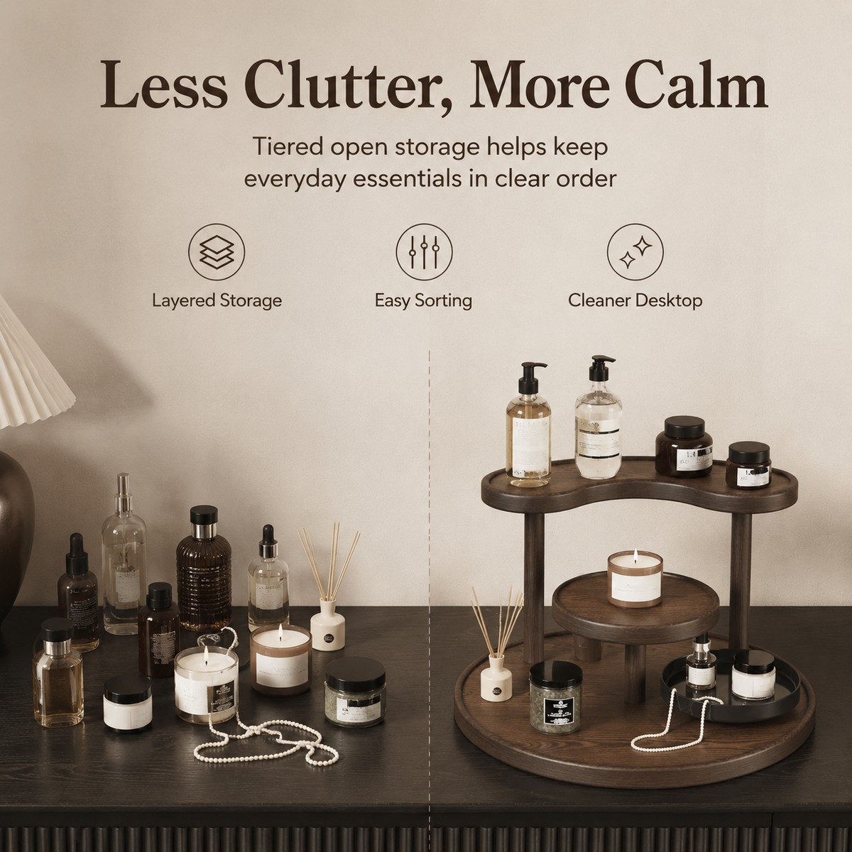 Kotak Penyimpanan Makeup Pilih - Desk Setup Essentials ulasan dan harga