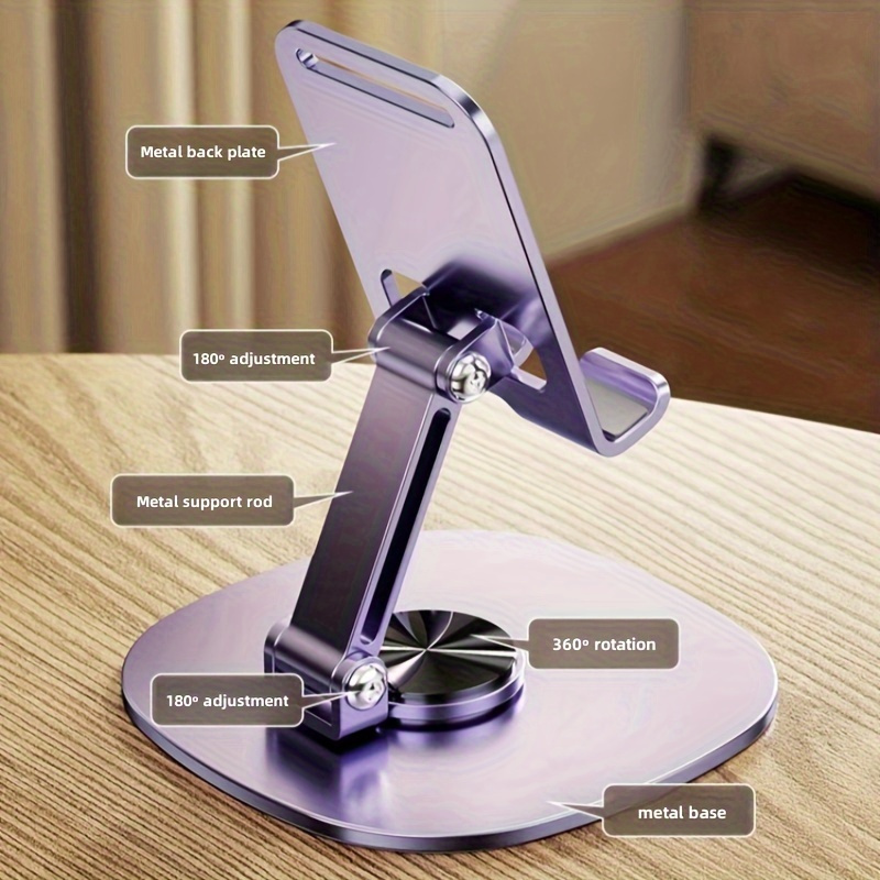 360 °   Penyangga Ponsel Logam - Desk Setup Essentials ulasan dan harga