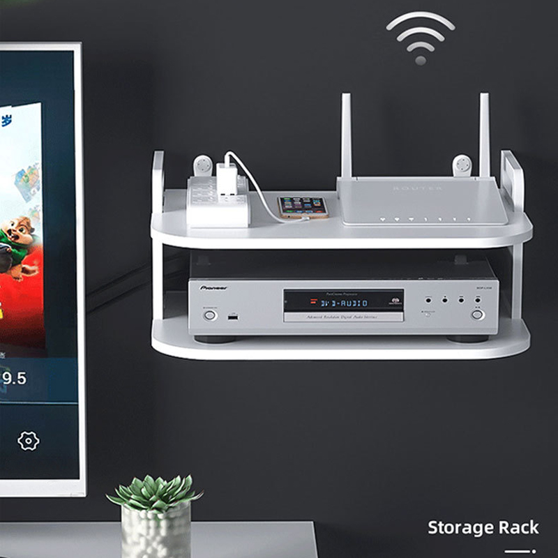 Rak Penyimpanan Kabel Router y - Desk Room Setup ulasan dan harga