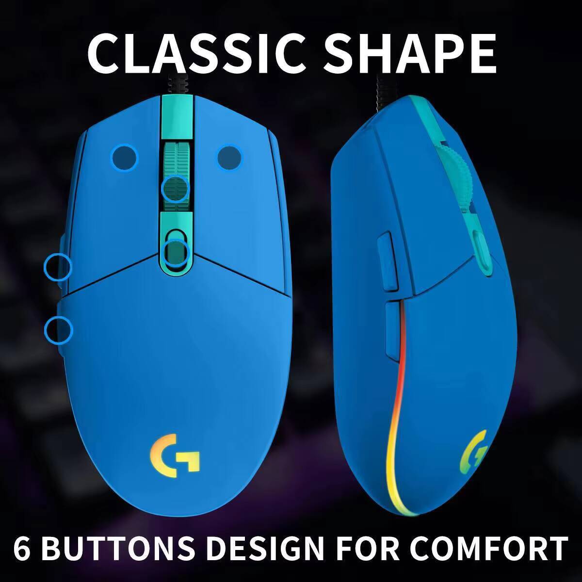 Logitech G203 Mouse Gaming RGB - Logitech Mouse G203 ulasan dan harga