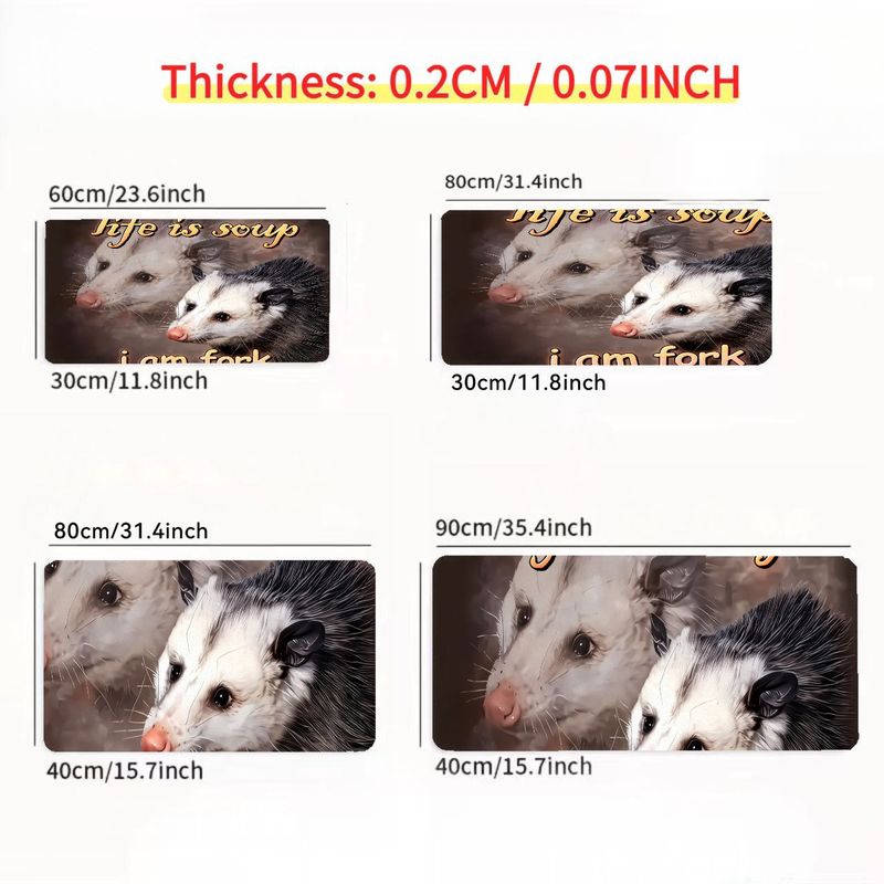 Alas Mouse Besar Bergambar Nag - Desk Setup Essentials ulasan dan harga