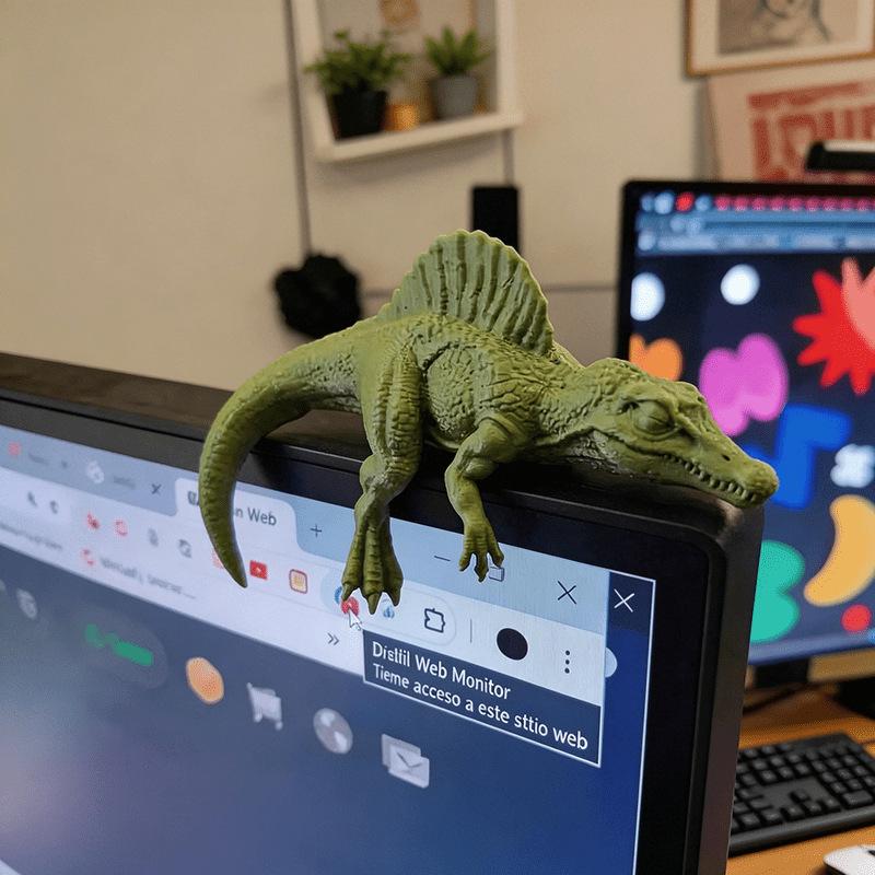 Ornamen Monitor Tyrannosaurus  - Desk Setup Gift Ideas ulasan dan harga