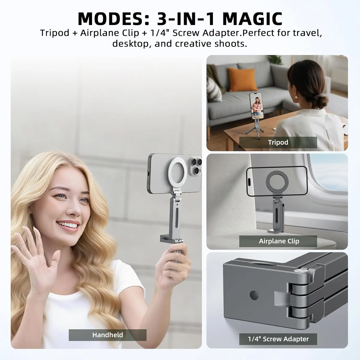 Penyangga Ponsel Selfie Magnet - Desk Setup Essentials ulasan dan harga