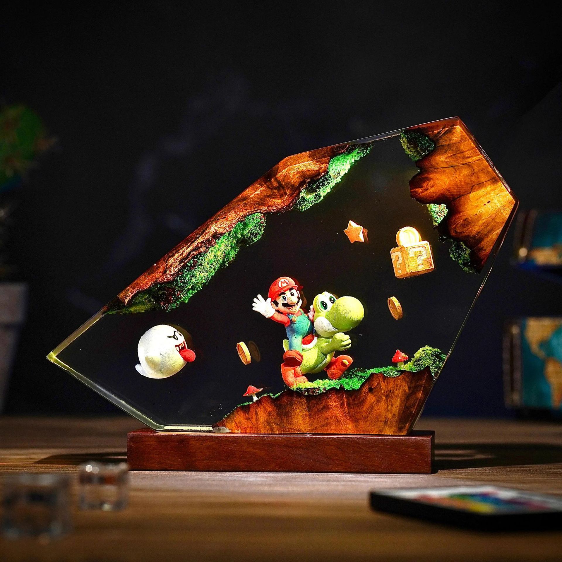Lampu Resin Meja Figur Kartun  - Desk Setup Desk ulasan dan harga