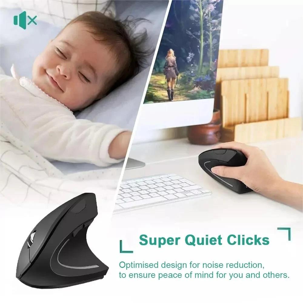 Mouse Nirkabel Ergonomis 1600  - Desk Setup For Studying ulasan dan harga