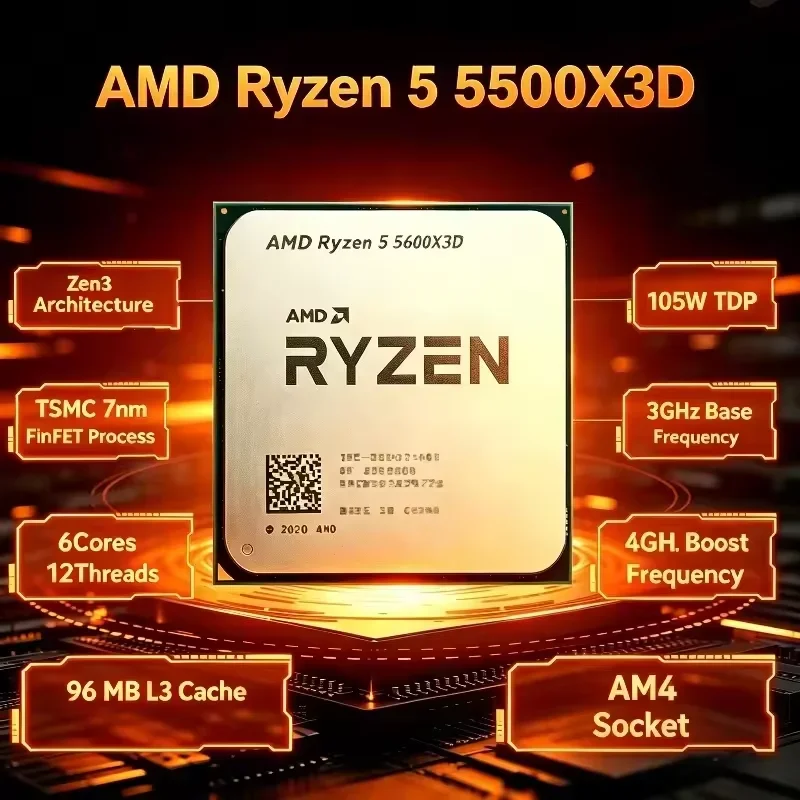 Prosesor AMD Ryzen 5 5500X3D R - Amd Cpu Ryzen 5 ulasan dan harga