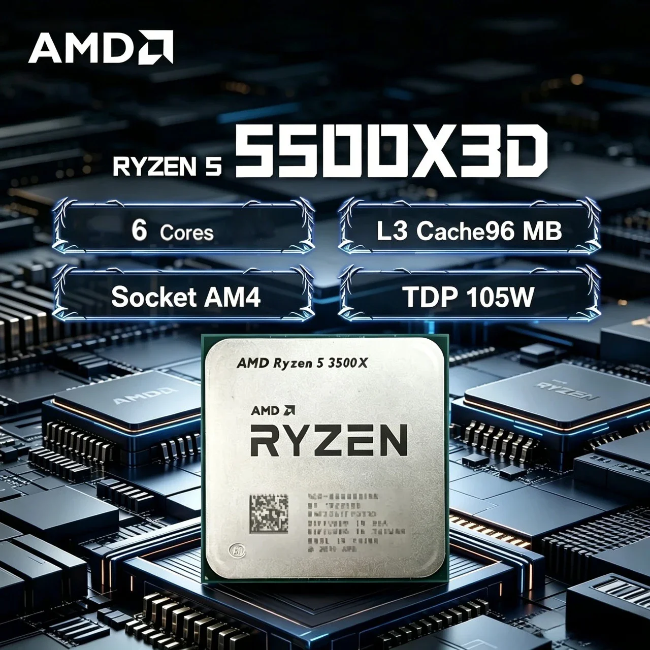 Prosesor AMD Ryzen 5 5500X3D R - Amd Cpu Ryzen 5 ulasan dan harga
