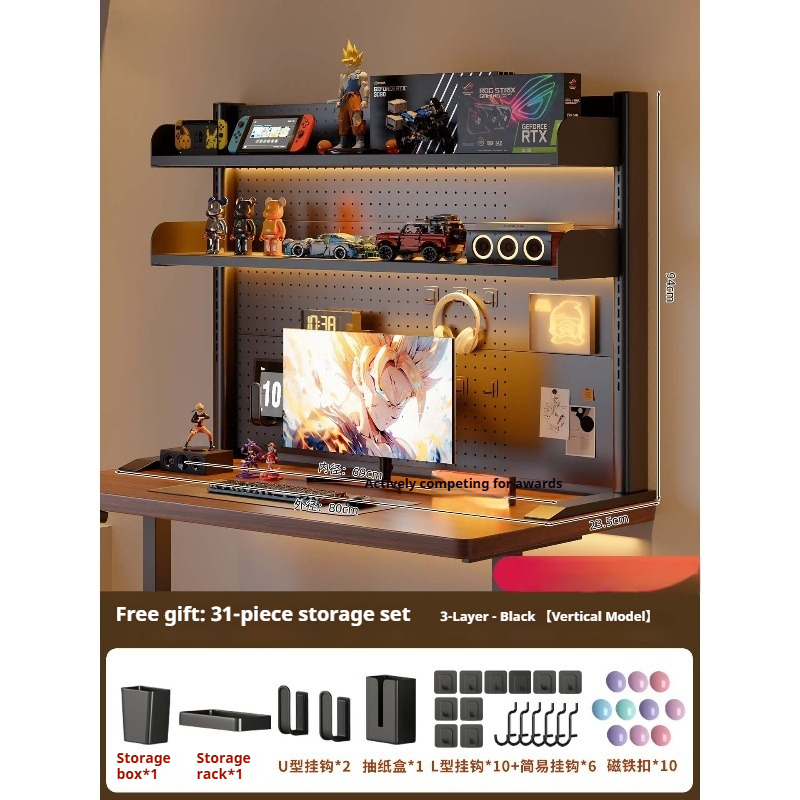 Rak Penyimpanan Meja dengan Pe - Desk Setup Organizer ulasan dan harga