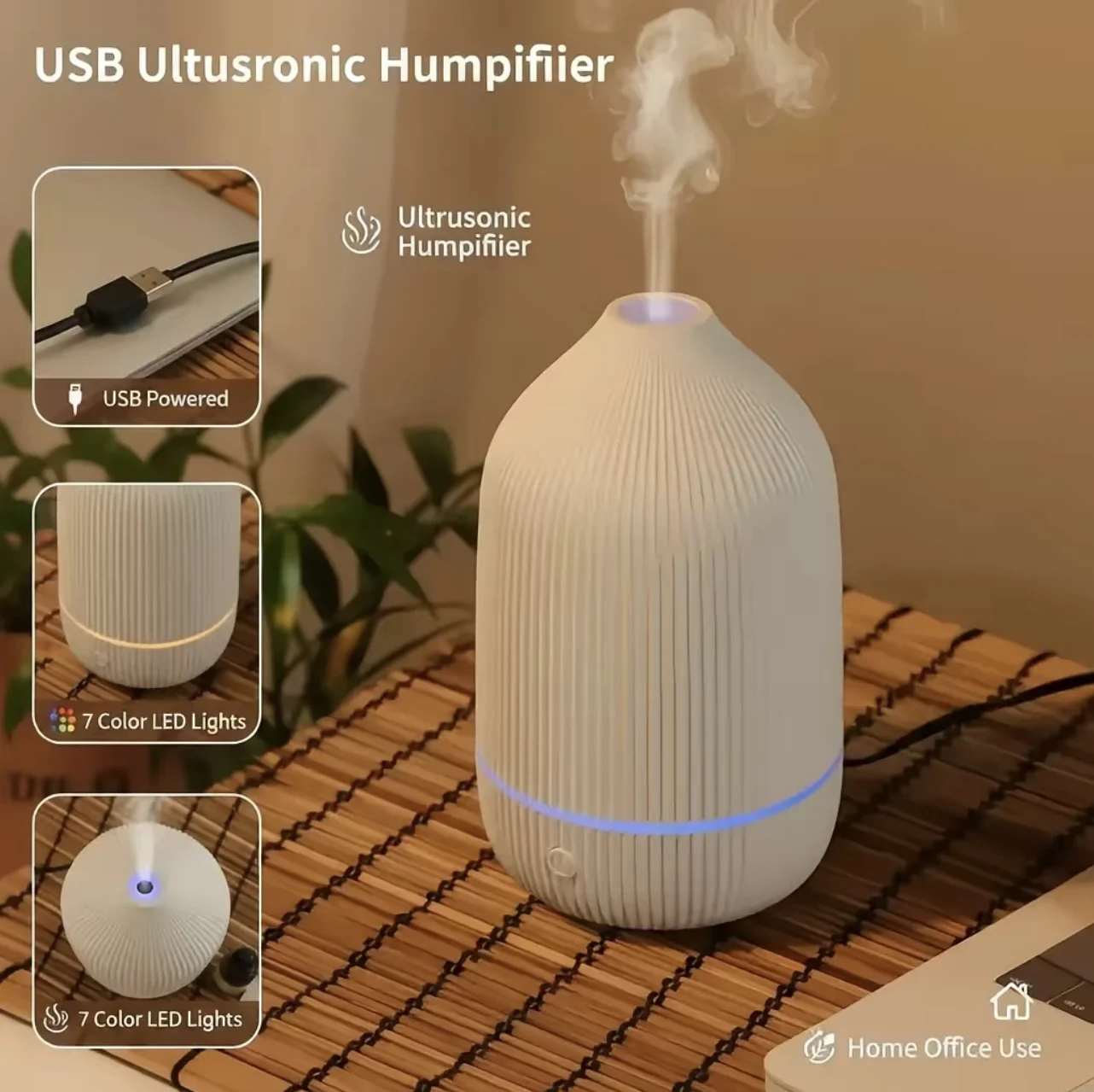 Diffuser Aroma Ultrasonik Bert - Desk Setup Essentials ulasan dan harga