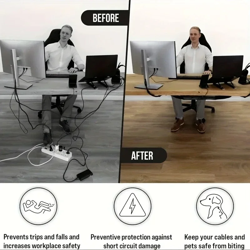 Jaring Pengatur Kabel Bawah Me - Desk Setup Organizer ulasan dan harga
