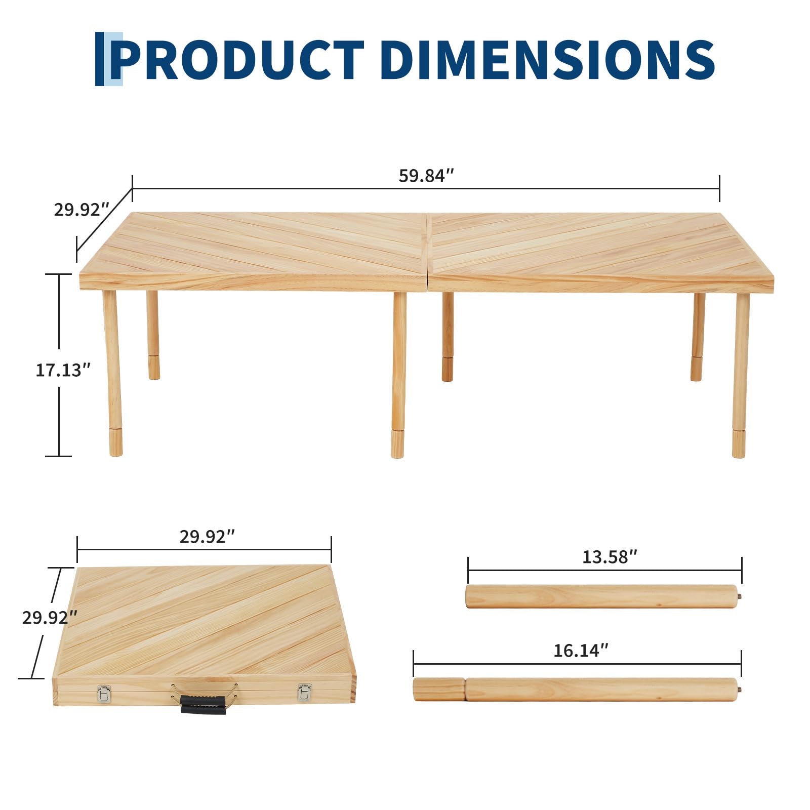 Meja Piknik Lipat Outdoor 60 X - Desk Setup Pegboard ulasan dan harga