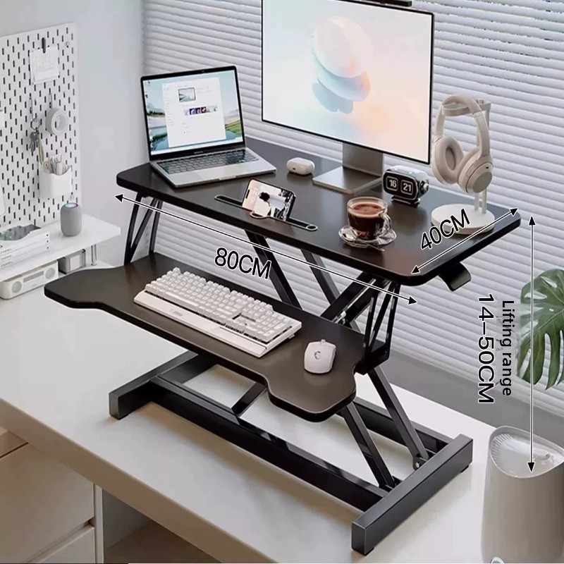 Meja Berdiri dengan Ketinggian - Desk Setup Organizer ulasan dan harga
