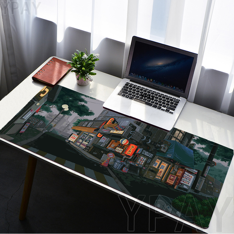 Pixel Mouse Pad Jepang jalan b - Desk Setup Accessories Aesthetic ulasan dan harga