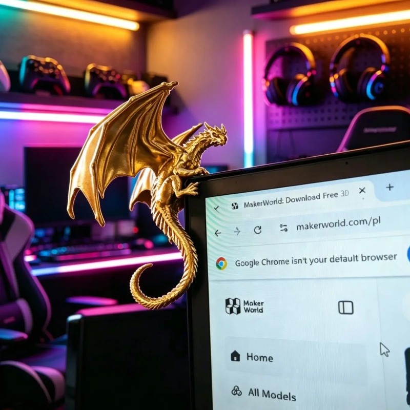 Figurine Naga Tidur Keren untu - Desk Setup Pegboard ulasan dan harga