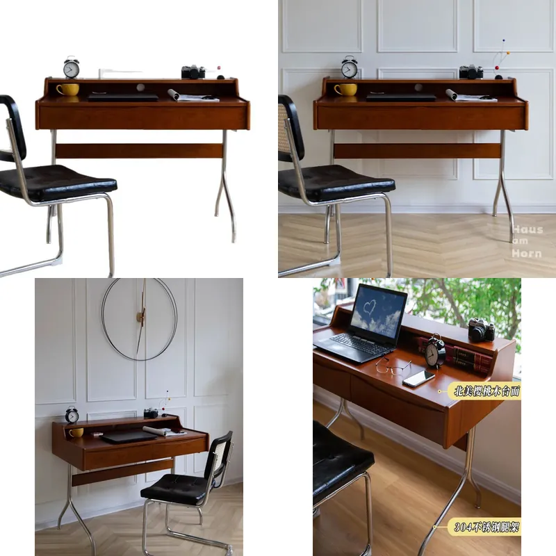 Meja Tulis Kayu Solid Bergaya  - Desk Setup For Studying ulasan dan harga