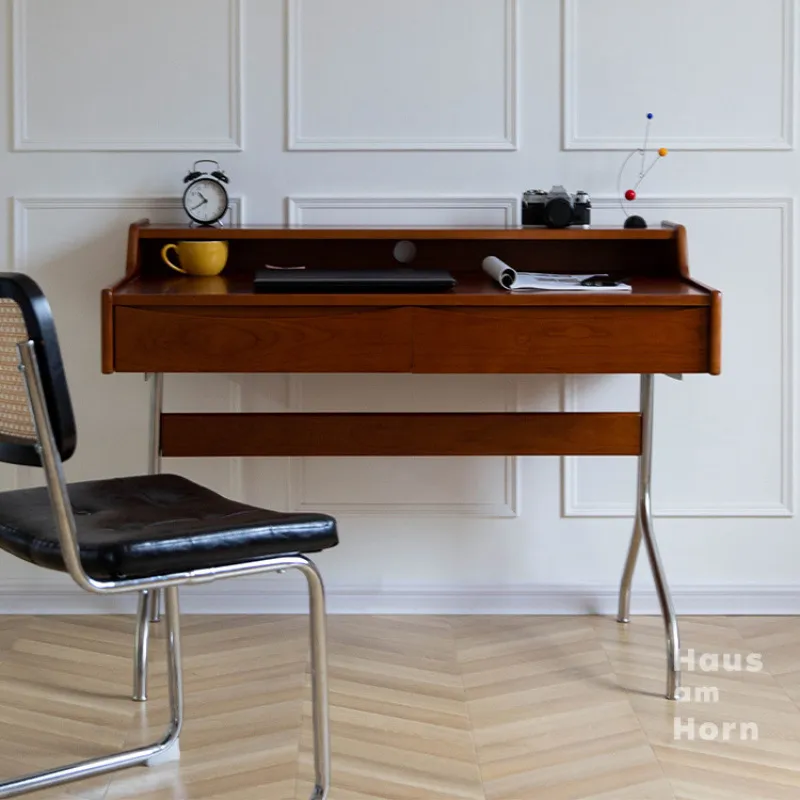 Meja Tulis Kayu Solid Bergaya  - Desk Setup For Studying ulasan dan harga
