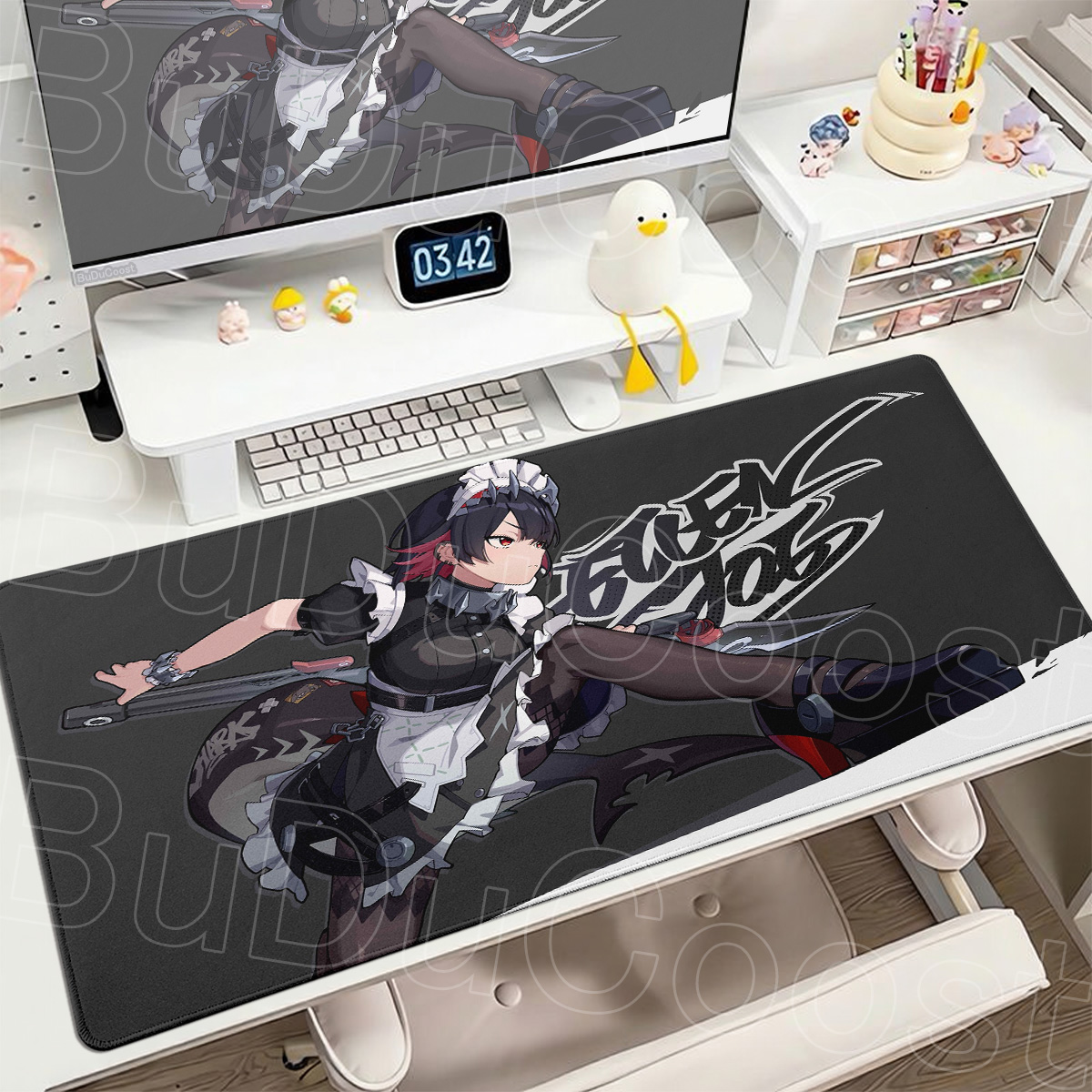Alas Mouse Zenless Zone Zero E - Desk Setup Pegboard ulasan dan harga