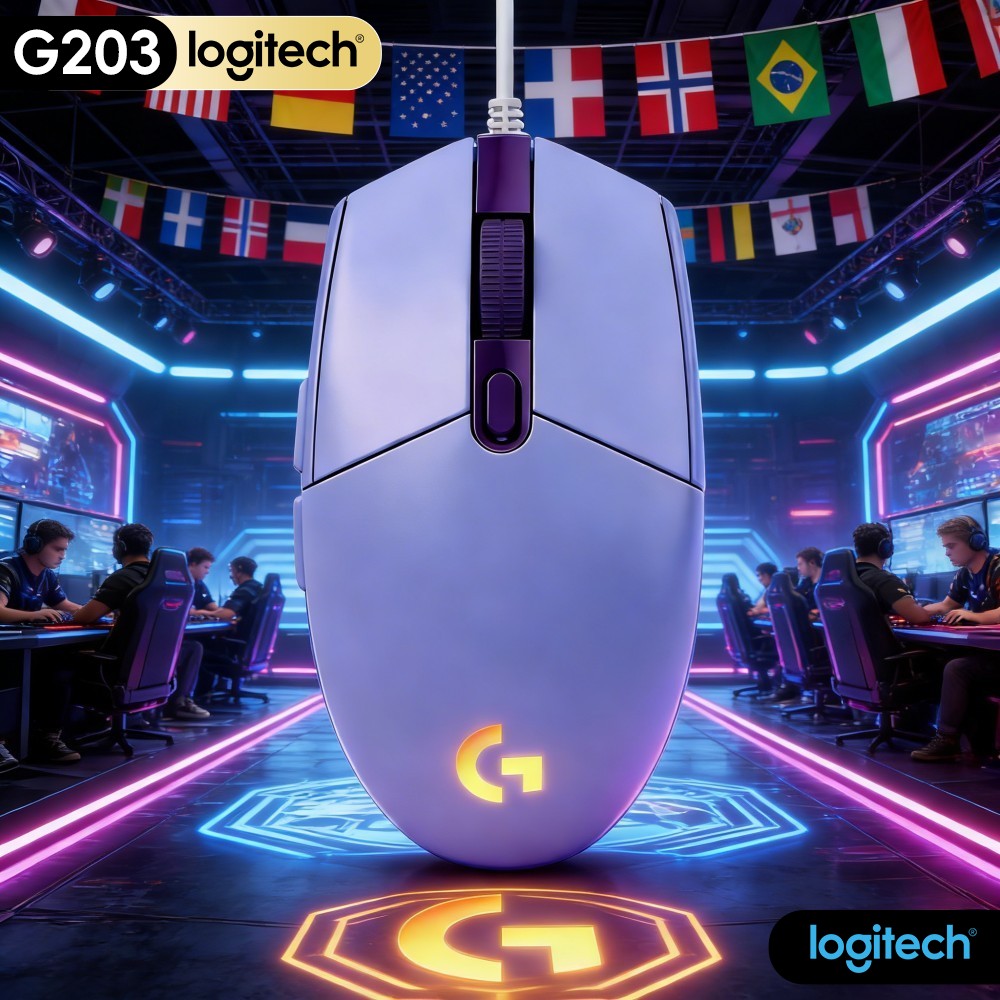 Logitech G203 Mouse Gaming Ber - Logitech Mouse G203 ulasan dan harga