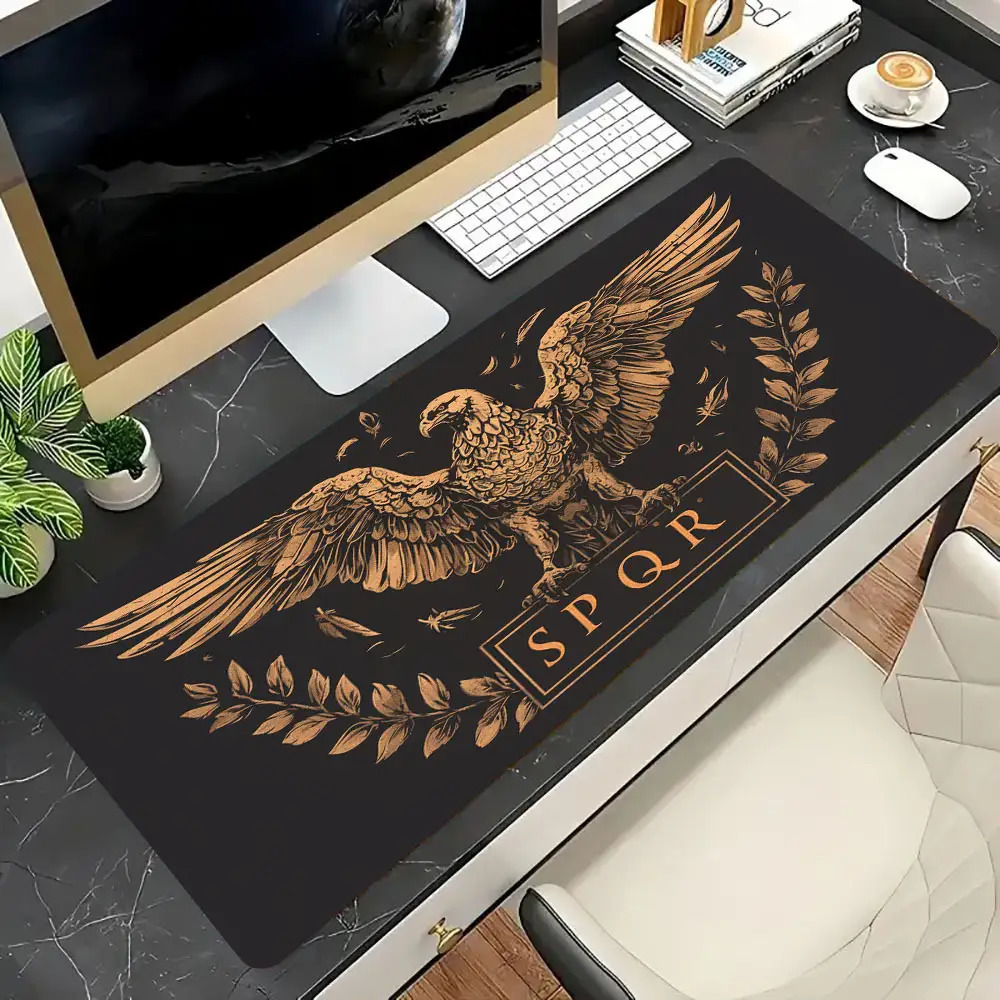 Alas Meja Coklat Keemasan Hita - Desk Room Setup ulasan dan harga