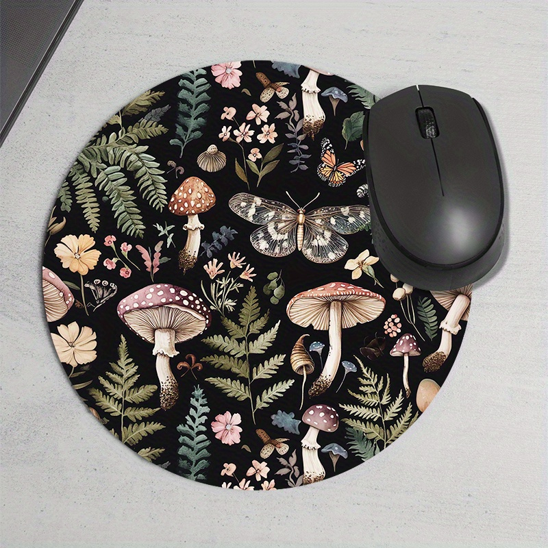 Alas Mouse Bulat Motif Hutan K - Desk Setup Pegboard ulasan dan harga